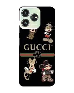 Чехол для ZTE Blade V50 Design с картинкой «Gucci — герои Disney и монограмма»