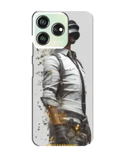 Чехол для ZTE Blade V50 Design с картинкой «PUBG — боец в пыли»