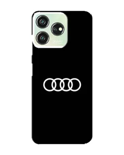 Чехол для ZTE Blade V50 Design с картинкой «Audi White Logo»
