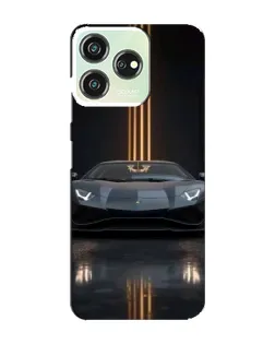 Чехол для ZTE Blade V50 Design с картинкой «Lamborghini золотые линии»