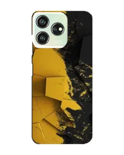 Чехол для ZTE Blade V50 Design с картинкой «Золотые осколки геометрии»