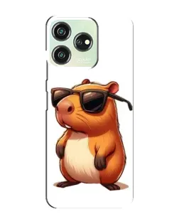 Чохол для ZTE Blade V50 Design з картинкою «Капібара в окулярах»