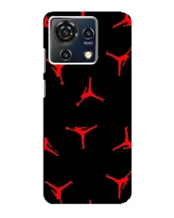 Чохол для ZTE Blade V50 Vita з картинкою «Jordan Red Pattern»