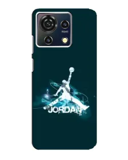 Чехол для ZTE Blade V50 Vita с картинкой «Jordan Blue Fire»
