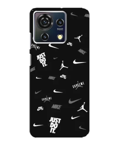Чехол для ZTE Blade V50 Vita с картинкой «Nike Black Pattern» Чехол для ZTE Blade V50 Vita с картинкой «Nike Black Pattern»