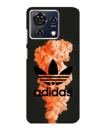 Чехол для ZTE Blade V50 Vita с картинкой «Оранжевый дым Adidas»