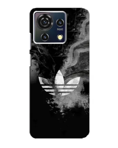 Чехол для ZTE Blade V50 Vita с картинкой «Абстрактный дым Adidas»