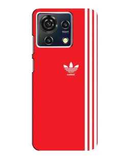 Чехол для ZTE Blade V50 Vita с картинкой «Красный минимализм Adidas»