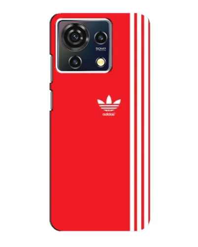 Чехол для ZTE Blade V50 Vita с картинкой «Красный минимализм Adidas»