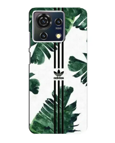 Чехол для ZTE Blade V50 Vita с картинкой «Пальмовые листья адидас»