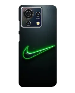 Чохол для ZTE Blade V50 Vita з картинкою «Неоновий контур Nike»