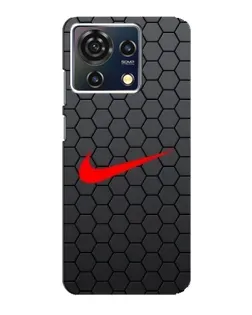Чохол для ZTE Blade V50 Vita з картинкою «Nike — карбонова сітка»