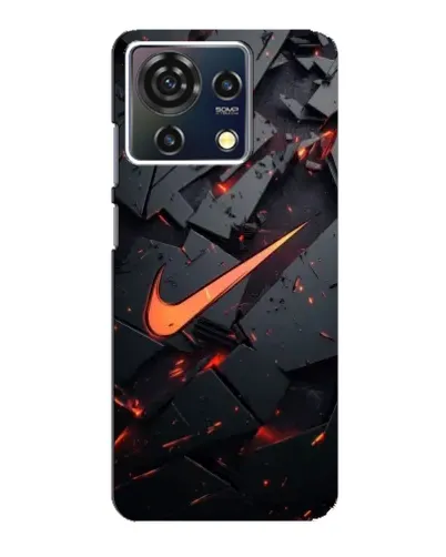 Чехол для ZTE Blade V50 Vita с картинкой «Nike — эффект разломов» Чехол для ZTE Blade V50 Vita с картинкой «Nike — эффект разломов»