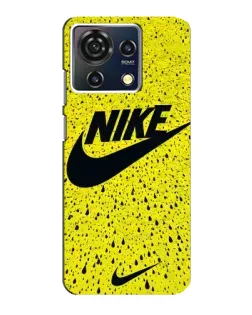 Чехол для ZTE Blade V50 Vita с картинкой «Желтый текстурный Nike»