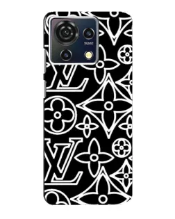 Чохол для ZTE Blade V50 Vita з картинкою «Чорно-білий візерунок LV»
