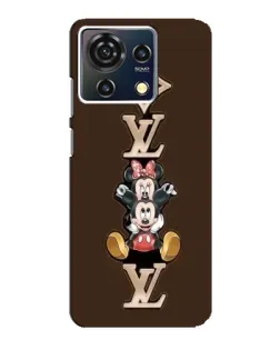 Чехол для ZTE Blade V50 Vita с картинкой «LV и Микки Маус»