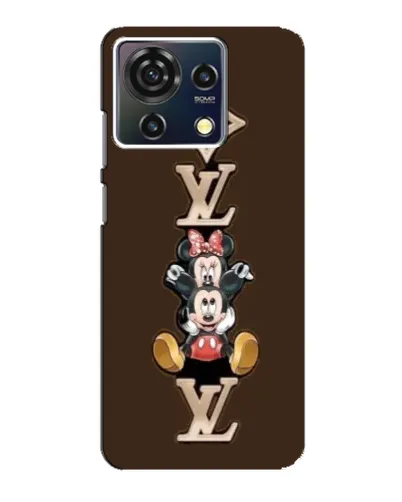 Чехол для ZTE Blade V50 Vita с картинкой «LV и Микки Маус»