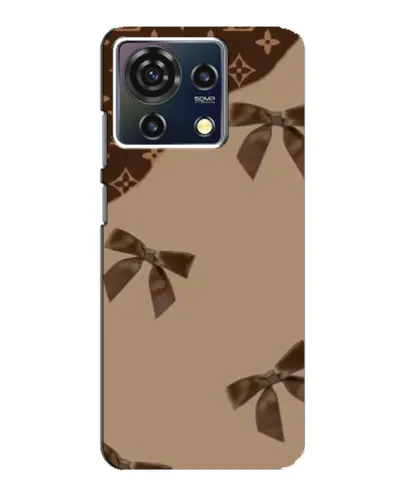 Чехол для ZTE Blade V50 Vita с картинкой «LV — кофейный атлас»