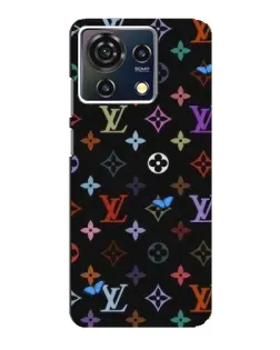 Чехол для ZTE Blade V50 Vita с картинкой «Цветная монограмма LV»