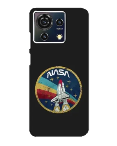 Чехол для ZTE Blade V50 Vita с картинкой «NASA — эмблема миссии»