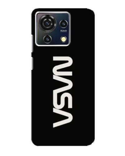 Чехол для ZTE Blade V50 Vita с картинкой «NASA — вертикальный логотип»