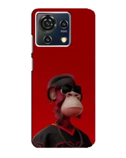Чохол для ZTE Blade V50 Vita з картинкою «Bored Ape в червоному»