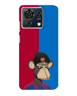 Чехол для ZTE Blade V50 Vita с картинкой «Bored Ape — фанат Барсы»