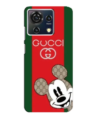 Чехол для ZTE Blade V50 Vita с картинкой «Gucci — полосы и Микки»