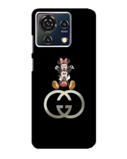 Чехол для ZTE Blade V50 Vita с картинкой «Минни Маус на лого»