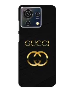 Чехол для ZTE Blade V50 Vita с картинкой «Золотой логотип Gucci»