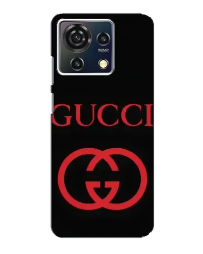 Чехол для ZTE Blade V50 Vita с картинкой «Gucci — красный логотип»