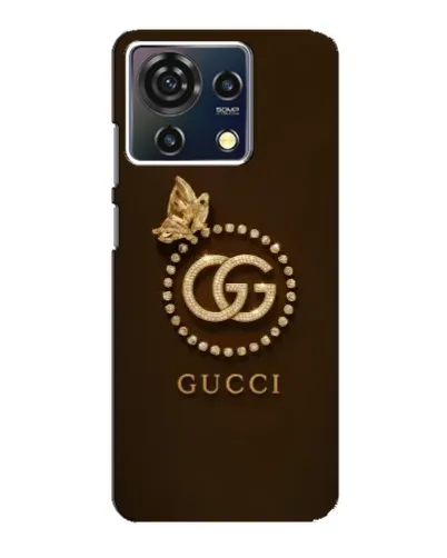Чехол для ZTE Blade V50 Vita с картинкой «Gucci — золотая бабочка»