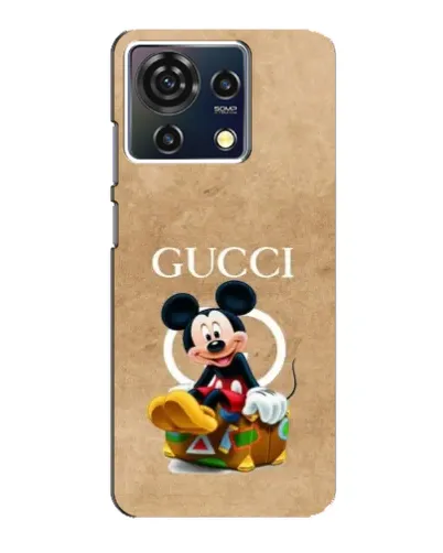 Чехол для ZTE Blade V50 Vita с картинкой «Микки Маус Gucci — крафт»
