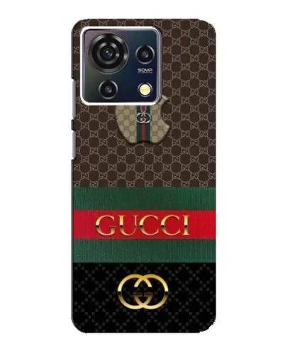 Чехол для ZTE Blade V50 Vita с картинкой «Gucci — брендированный десерт»