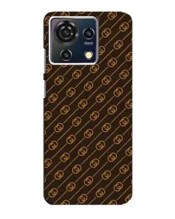 Чехол для ZTE Blade V50 Vita с картинкой «Gucci — золотые диагонали»