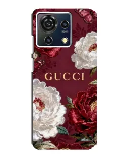 Чохол для ZTE Blade V50 Vita з картинкою «Gucci — бордові троянди»