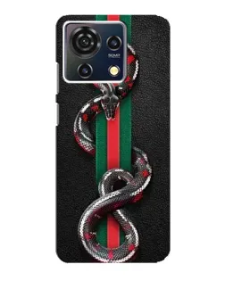 Чохол для ZTE Blade V50 Vita з картинкою «Gucci — змія на смузі»