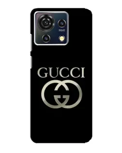 Чохол для ZTE Blade V50 Vita з картинкою «Gucci — золото на чорному»