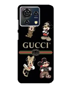 Чохол для ZTE Blade V50 Vita з картинкою «Gucci — герої Disney та монограма»