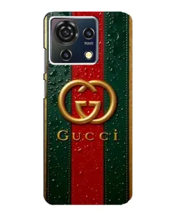 Чохол для ZTE Blade V50 Vita з картинкою «Gucci — фірмова смуга та золото»