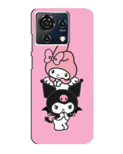 Чехол для ZTE Blade V50 Vita с картинкой «My Melody и Kuromi» Чехол для ZTE Blade V50 Vita с картинкой «My Melody и Kuromi»