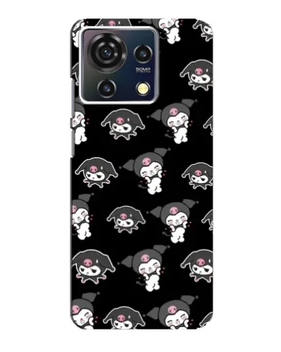 Чехол для ZTE Blade V50 Vita с картинкой «Черный паттерн Kuromi» Чехол для ZTE Blade V50 Vita с картинкой «Черный паттерн Kuromi»