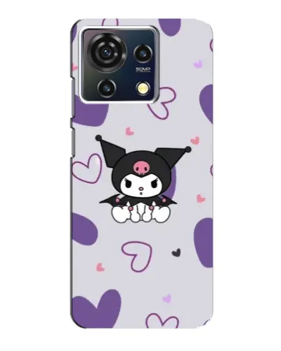 Чехол для ZTE Blade V50 Vita с картинкой «Kuromi и лавандовые сердца» Чехол для ZTE Blade V50 Vita с картинкой «Kuromi и лавандовые сердца»