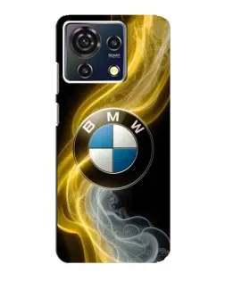 Чехол для ZTE Blade V50 Vita с картинкой «Золотистый дым BMW»