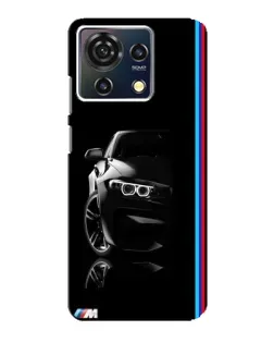 Чехол для ZTE Blade V50 Vita с картинкой «Силуэт BMW в темноте»