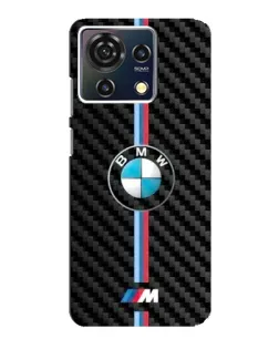 Чехол для ZTE Blade V50 Vita с картинкой «Эмблема BMW и карбон»