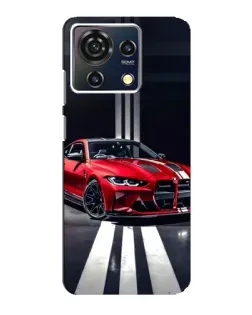 Чехол для ZTE Blade V50 Vita с картинкой «Красная BMW на дороге»