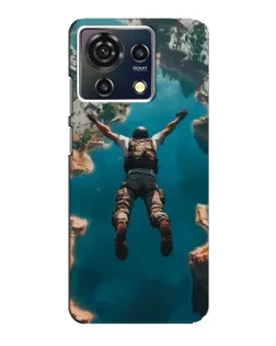 Чехол для ZTE Blade V50 Vita с картинкой «PUBG — свободное падение»