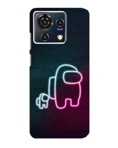 Чехол для ZTE Blade V50 Vita с картинкой «Among Us неон-арт» Чехол для ZTE Blade V50 Vita с картинкой «Among Us неон-арт»