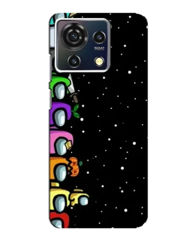 Чехол для ZTE Blade V50 Vita с картинкой «Команда Among Us» Чехол для ZTE Blade V50 Vita с картинкой «Команда Among Us»